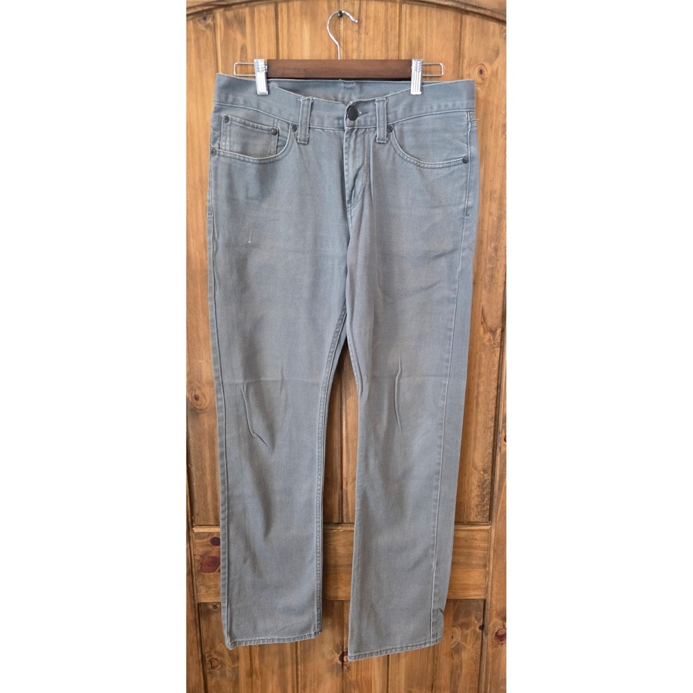 Bullhead Gravels Jeans Mens 31x32 Grey Excellent Straight‎ Leg 100% Cotton Denim